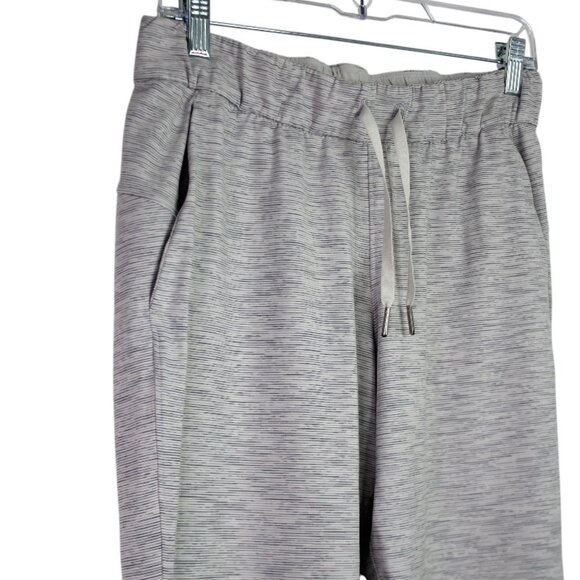 Lululemon On the fly Grey/White Stripe Joggers - Picture 3 of 11